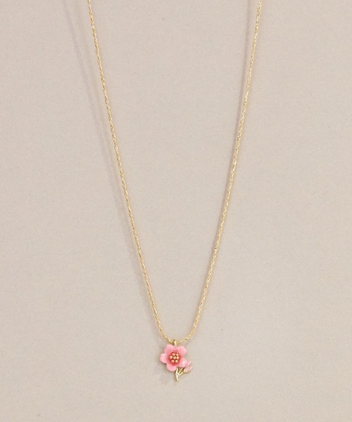 Zoule（ゾーラ） ネックレス ゾーラ：FLOWER LETTER SERIES flower