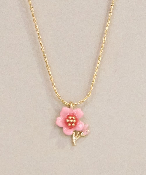Zoule（ゾーラ） ネックレス ゾーラ：FLOWER LETTER SERIES flower