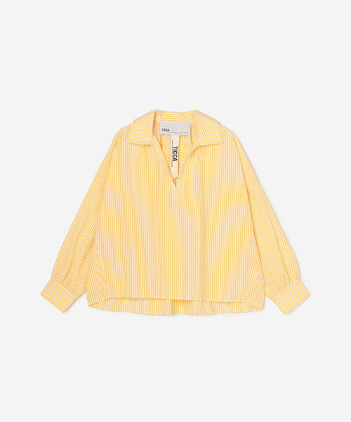 ブラウス シャツ TICCA | コットン スキッパーシャツ WOMEN レディース TICCA ブラウス シャツ | コットン スキッパーシャツ WOMEN
