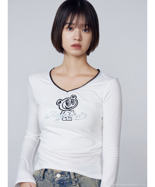 ANGEL BLUE（アパレル） tシャツ 「ANGEL BLUE×EMODA」NECK LACE