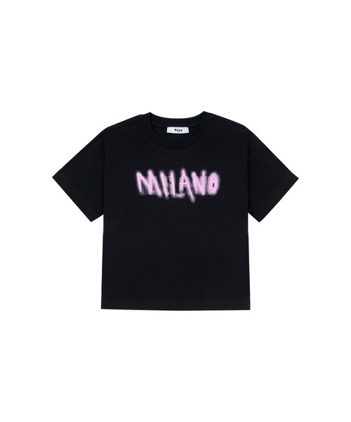 MSGM KIDS tシャツ NEON WロゴTシャツ キッズ 子供服 女の子 