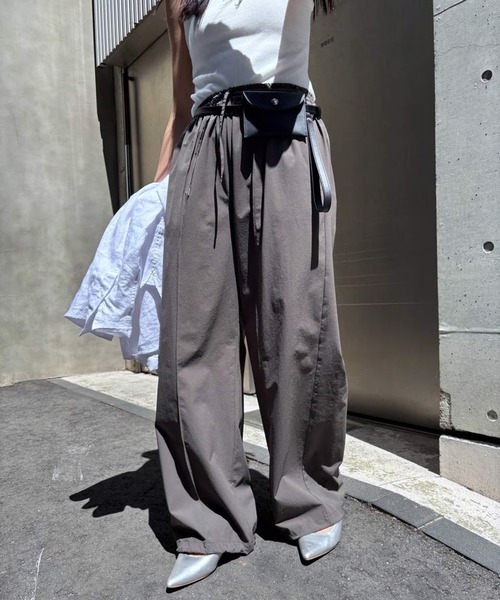 BABYLONE レディースパンツ BABYLONE パンツ 撥水2WAYトラックパンツ レディース : ZOZOTOWN