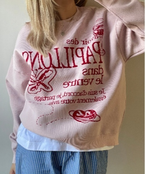 トレーナー スウェット Jumper Papillons レディース メンズ