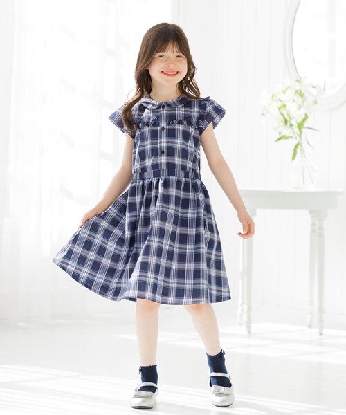 組曲 ワンピース 「110-140cm」プランタンチェック キッズ 子供