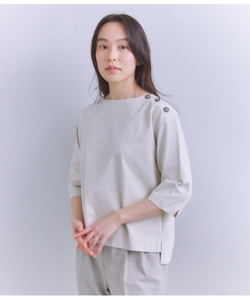 tシャツ 「ALBINI」Parallel Jersey 肩釦プルオーバー レディース