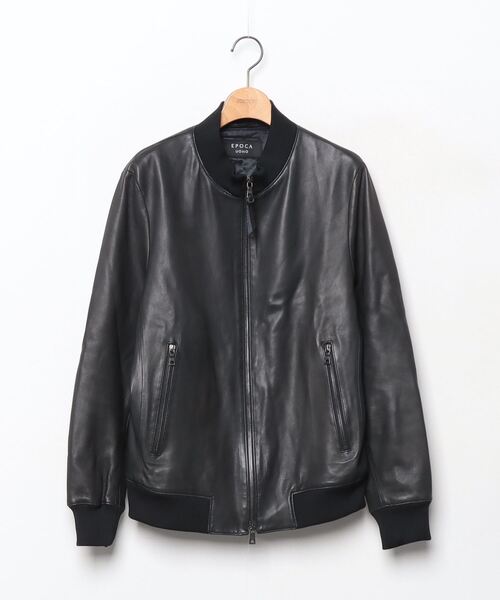 EPOCA UOMO（エポカ ウォモ） レザーブルゾン 48 ブラック メンズ