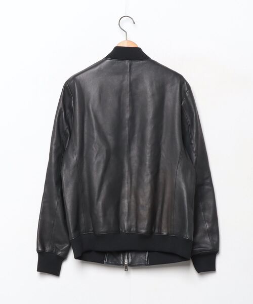 ウオモ　uomo EPOCA UOMO（エポカ ウォモ） レザーブルゾン 48 ブラック メンズ