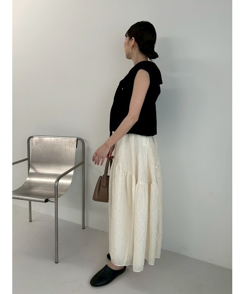 Mila Owen❤︎ノットディテールノースリニットトップス　新品タグ付き Mila Owen新品タグ付きノットディテールノースリニットトップス