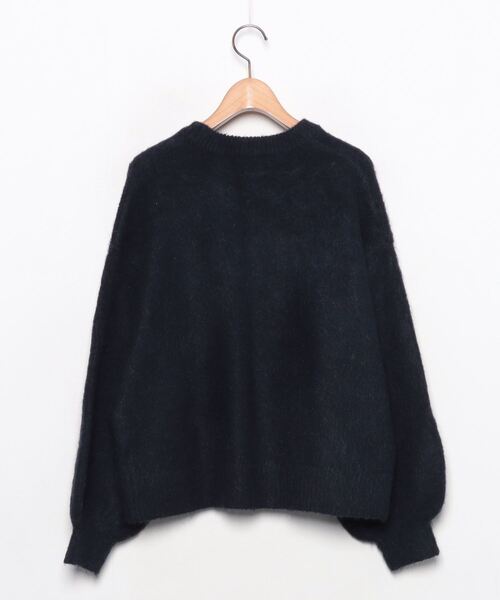 「SALON」 長袖ニット FREE ネイビー レディース_画像2
