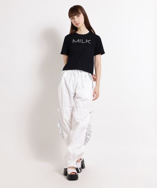 MILK ミルク ハートウィンドウパンツ ホワイト MILK（ミルク） パンツ Heart Window パンツ レディース : ZOZOTOWN