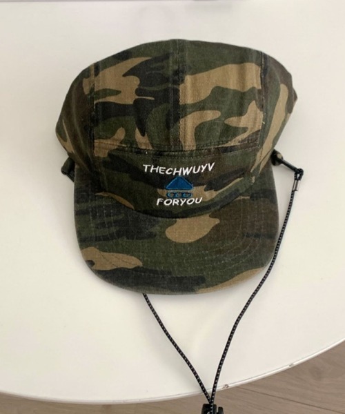 lilful キャップ 帽子 迷彩柄 ドローコード フロントロゴ ジェット