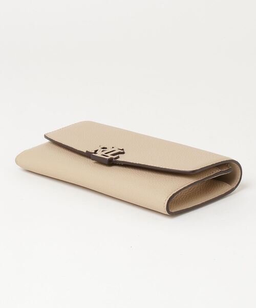 ラルフローレンRalph Lauren ペブルレザー 三つ折り財布 Cameryn LAUREN RALPH 財布 ペブルド ラージ Cameryn フラップ
