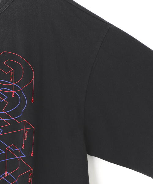tシャツ DankeSchon/ダンケシェーン/CUTOFF S/S TEE REDFLAG レディース メンズ セール】DankeSchon/ダンケシェーン/CUTOFF S/S TEE REDFLAG（T