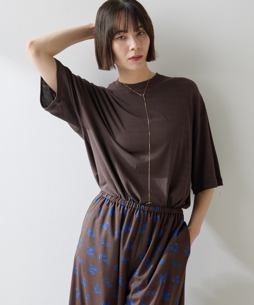 【ウィムガゼット】シアーTシャツ Whim Gazette(ウィム ガゼット)｜シアーTシャツ/レモンイエロー