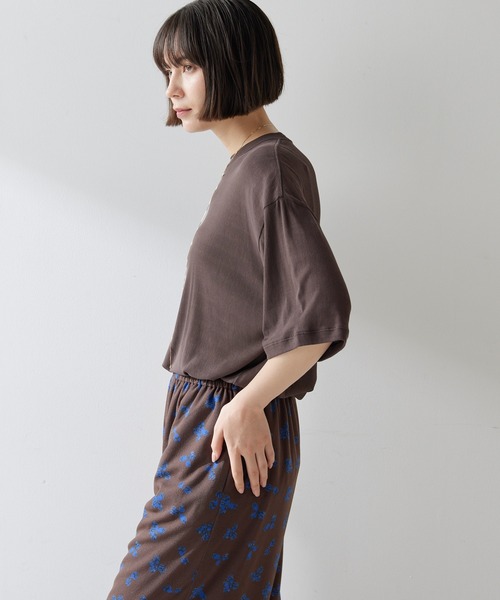 ウィムガゼット　オーバーサイズ Tシャツ whim gazette Whim Gazette(ウィム ガゼット)｜リラックスロゴTシャツ
