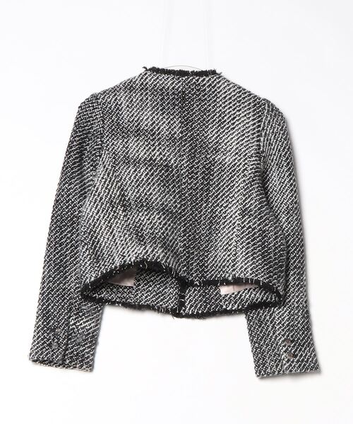 「Her lip to」 ツイードジャケット S ブラック レディース_画像2