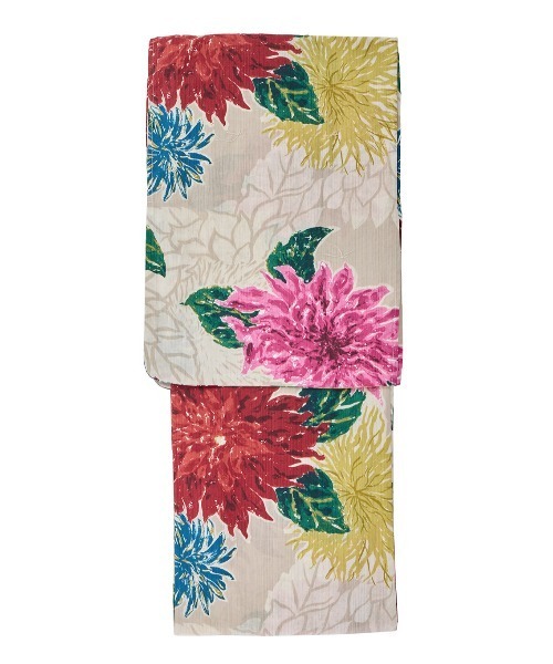 Ameri（アメリ） 浴衣 KEITAMARUYAMA × Ameri BEIGE FLOWER YUKATA