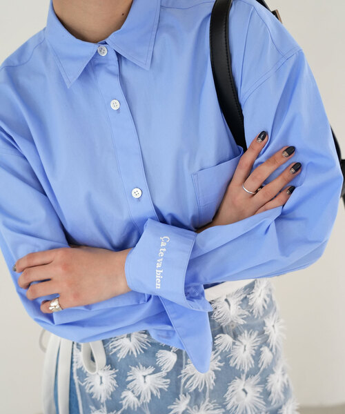 「SLOBE IENA」 長袖シャツ FREE ブルー系その他 レディース