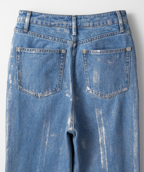 [led.tokyo] Denim брюки 2 черный женский 