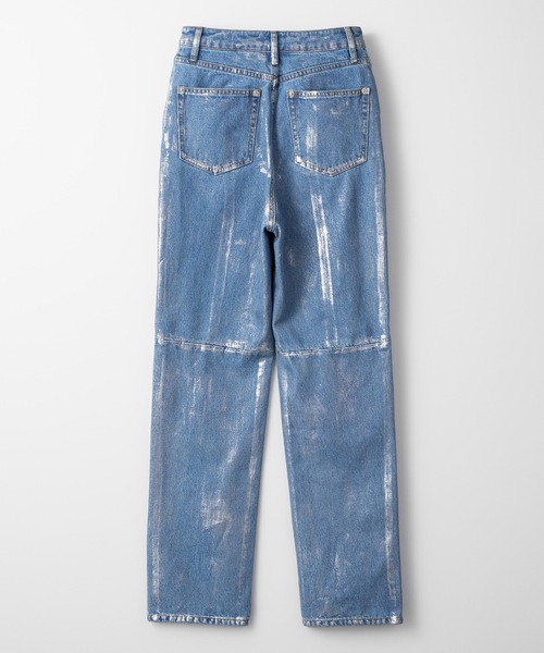[led.tokyo] Denim брюки 2 черный женский 