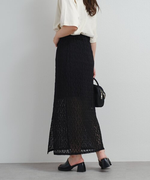 Kastane スカート B レーススリットスカート : ZOZOTOWN Yahoo