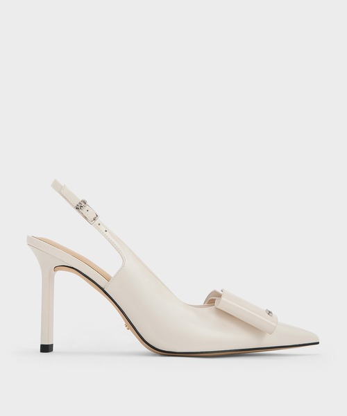 CHARLES ＆ KEITH（チャールズ&キース） パンプス Lu ルー レザーボウ
