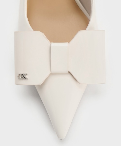 CHARLES ＆ KEITH（チャールズ&キース） パンプス Lu ルー レザーボウ