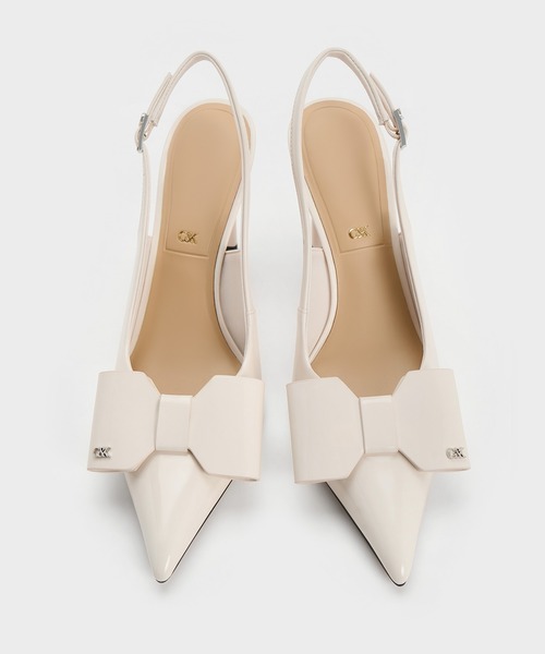 CHARLES ＆ KEITH（チャールズ&キース） パンプス Lu ルー レザーボウ