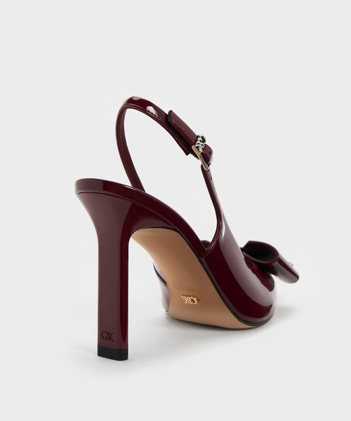 CHARLES ＆ KEITH（チャールズ&キース） パンプス Lu ルー レザーボウ
