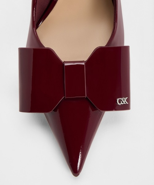 CHARLES ＆ KEITH（チャールズ&キース） パンプス Lu ルー レザーボウ
