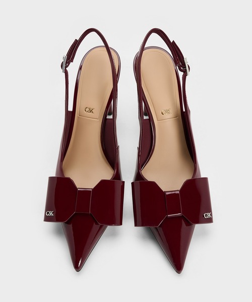 CHARLES ＆ KEITH（チャールズ&キース） パンプス Lu ルー レザーボウ
