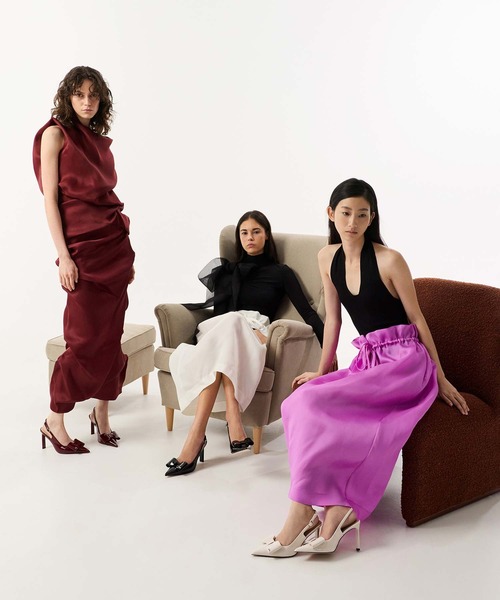 CHARLES ＆ KEITH（チャールズ&キース） パンプス Lu ルー レザーボウ