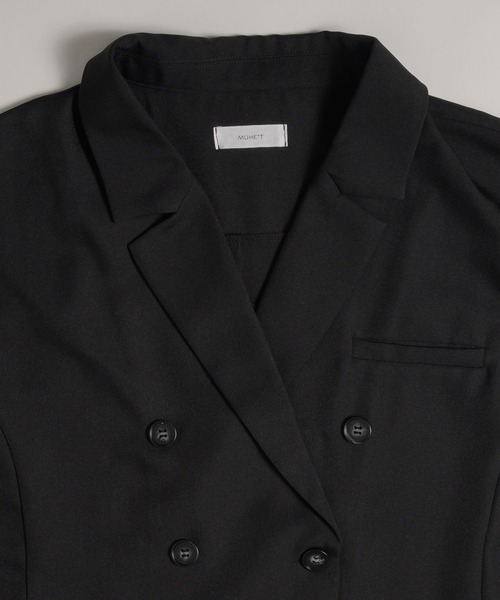 ASTRAET アストラット ダブル ジレ ベスト ショート ギャザー モード classic tailored short vest / クラシックテーラードショート