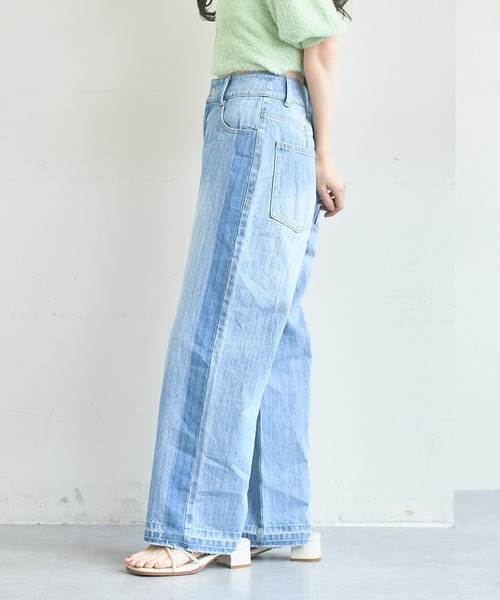 [Kastane] обработка Denim брюки 0 черный женский 
