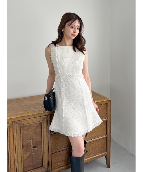 snidel ミニワンピース SNIDEL ワンピース ツイードミニワンピース : ZOZOTOWN Yahoo!店