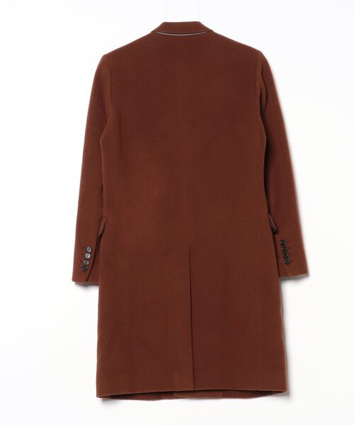 「LITHIUM HOMME」 チェスターコート 40 ブラウン メンズ_画像2