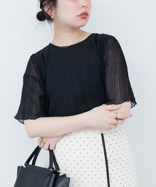 「natural couture」 半袖ブラウス FREE ミント レディース_画像5