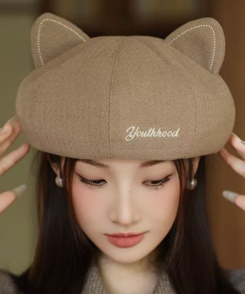gossip!ロサンゼルス キャップ 帽子 猫耳キュートベレー レディース