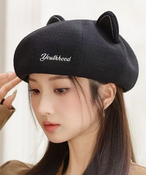 gossip!ロサンゼルス キャップ 帽子 猫耳キュートベレー レディース
