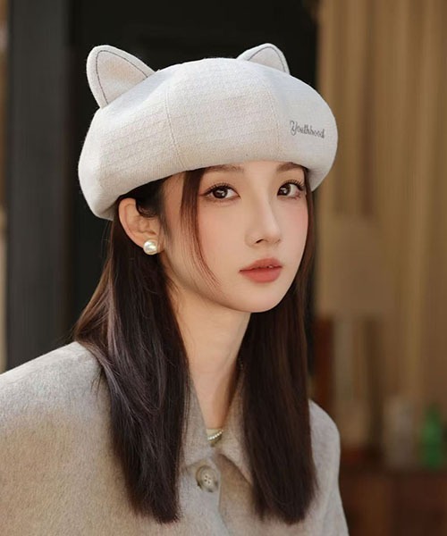 gossip!ロサンゼルス キャップ 帽子 猫耳キュートベレー レディース