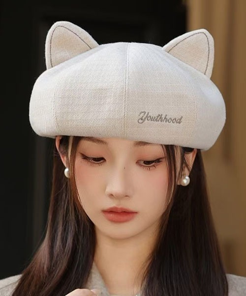 gossip!ロサンゼルス キャップ 帽子 猫耳キュートベレー レディース