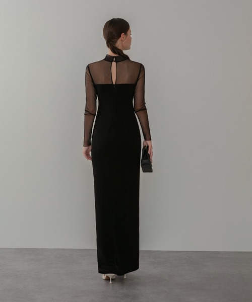 Leja（レジャ） ドレス 「LEJA LUXE」フロントツイストデザインシアー