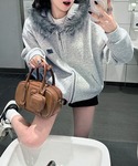 パーカー フェイクファーフード スウェットパー...の詳細画像5