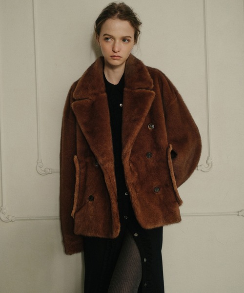 LE CIEL BLEU（ルシェルブルー） コート アウター フェイクミンク