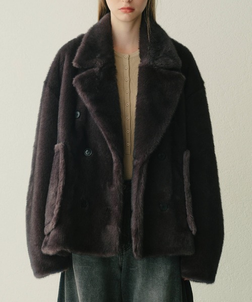 LE CIEL BLEU（ルシェルブルー） コート アウター フェイクミンク