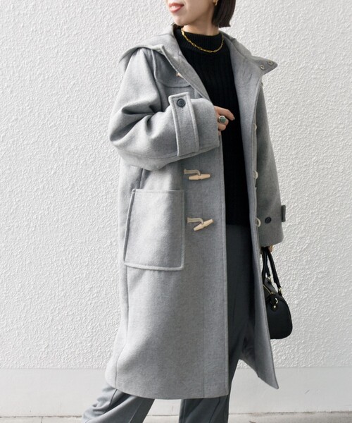 SHIPS any 「SHIPS any」 ダッフルコート ONE SIZE ライトグレー