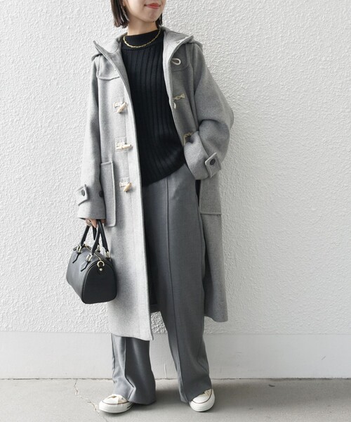 SHIPS any 「SHIPS any」 ダッフルコート ONE SIZE ライトグレー