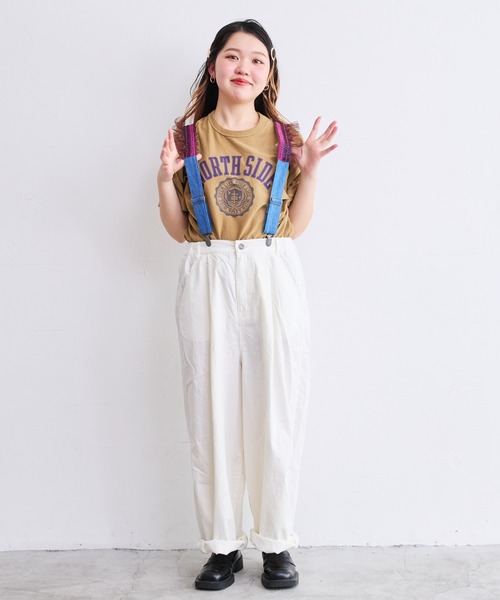 「BIG FIELD」 パンツ 160cm ベージュ レディース_画像2