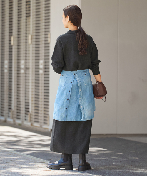 【新品/美品】THE SHINZONE 黒 ニットワンピース ポロシャツ風 新品/美品】THE SHINZONE 黒 ニットワンピース ポロシャツ風 新品/美品