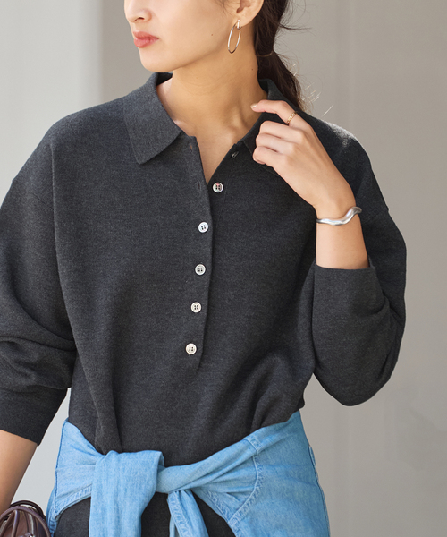 FRAMeWORK（フレームワーク） ワンピース ポロシャツニットワンピース